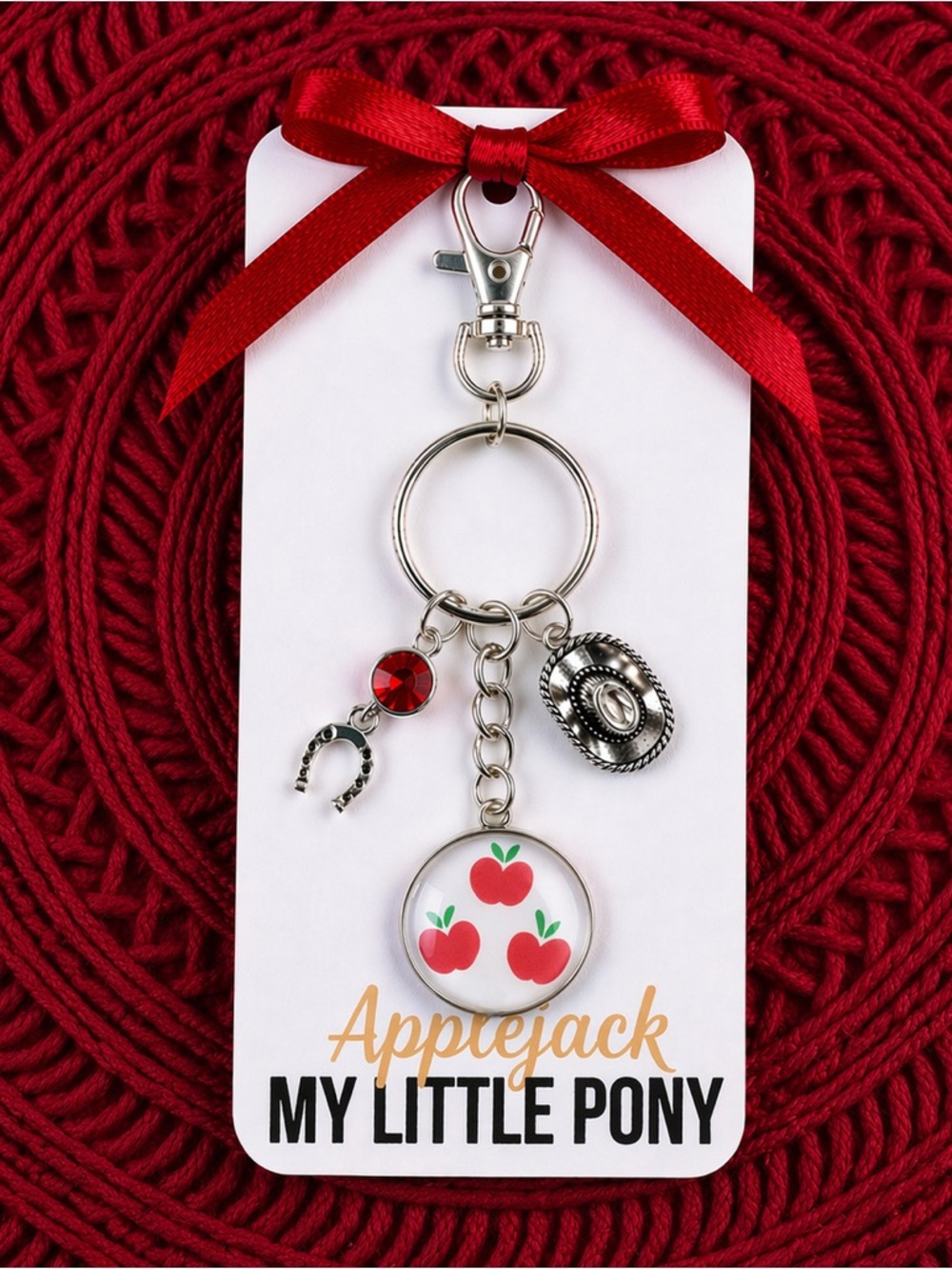 New Handmade Keychain Inspired by "Applejack" (My Little Pony)